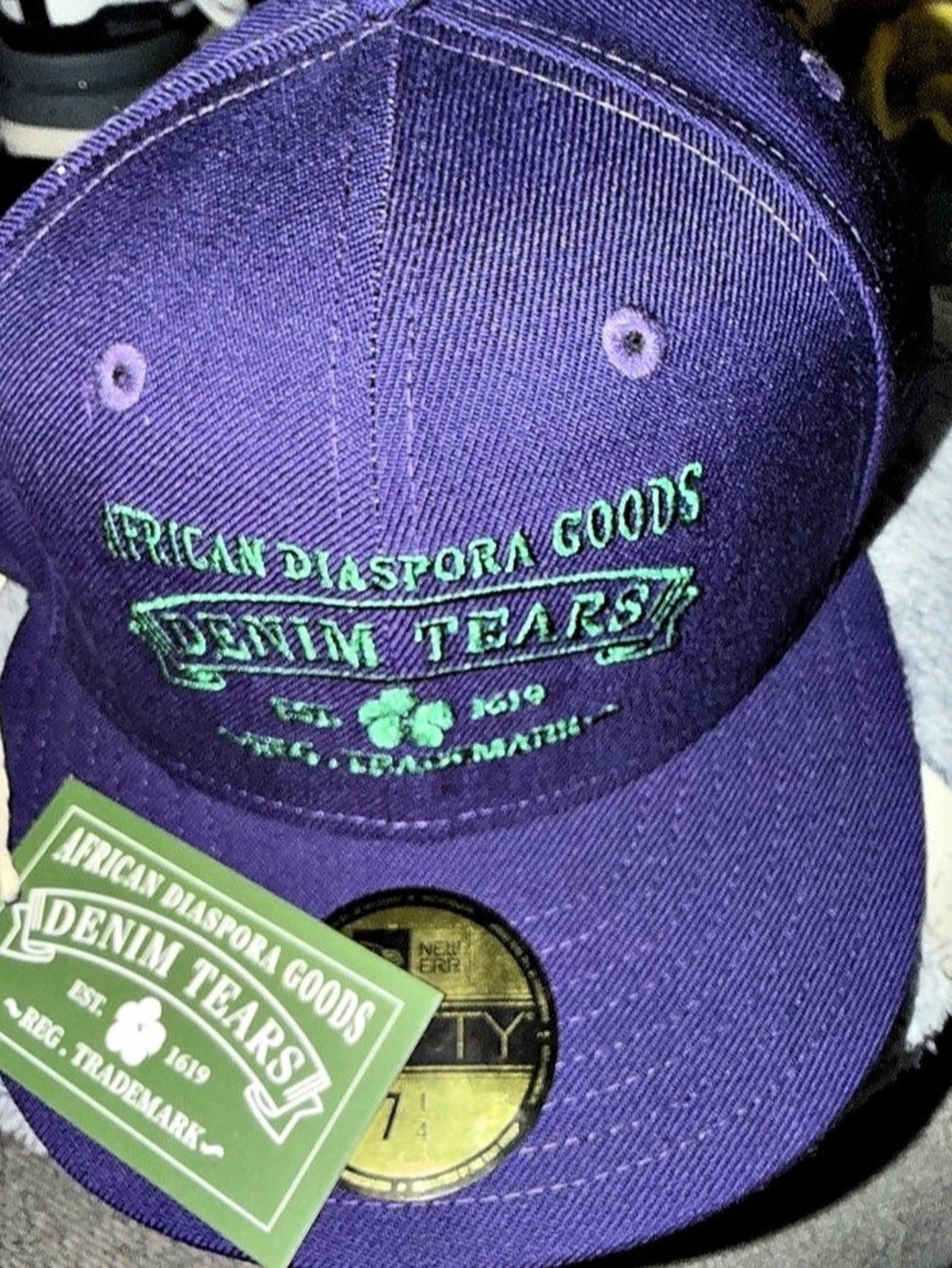 New Era 59FIFTY American Denim Tea Goods Purple 7 1/4 NWT